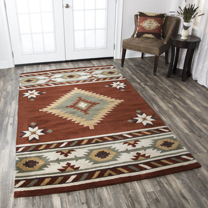 Southwest Rustic Lodge rug, 8' x 10'.