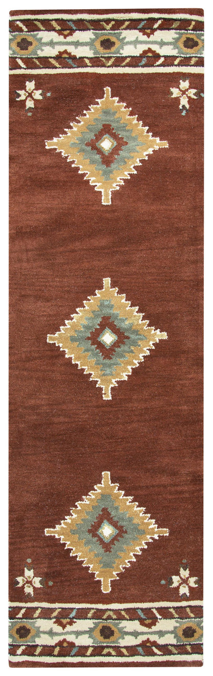 Southwest rustic lodge runner rug, 2' x 10'.