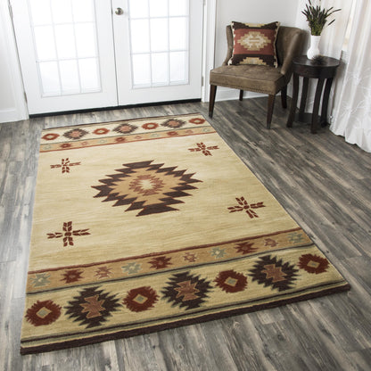 Southwest Rustic Lodge rug, 7' x 10'.