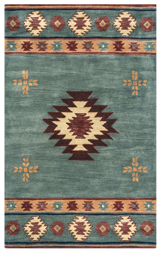Southwest rustic lodge rug, 5' x 8