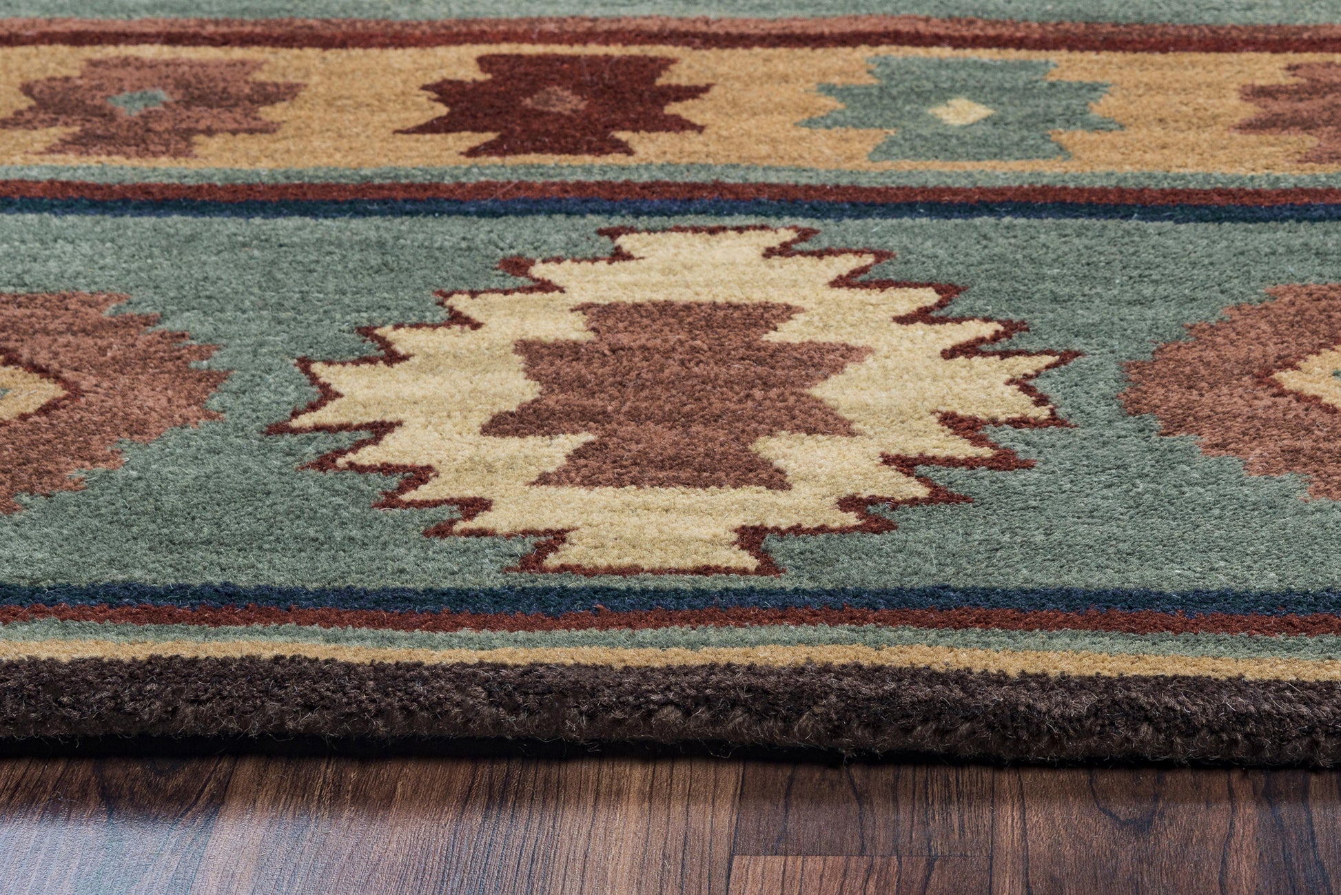 Southwest-style rug in rustic lodge design, 8' x 10'.