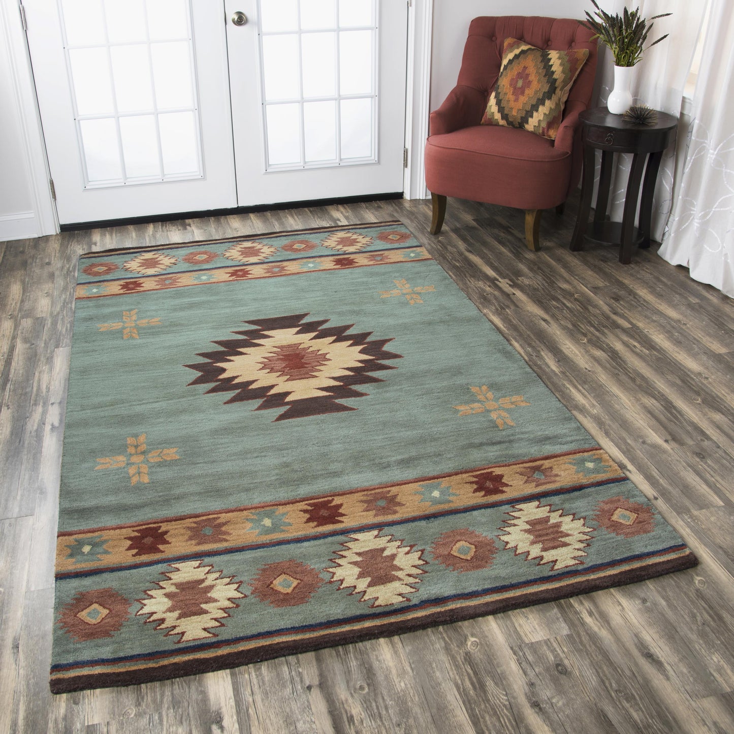 Southwest Rustic Lodge rug, 8' x 10'.