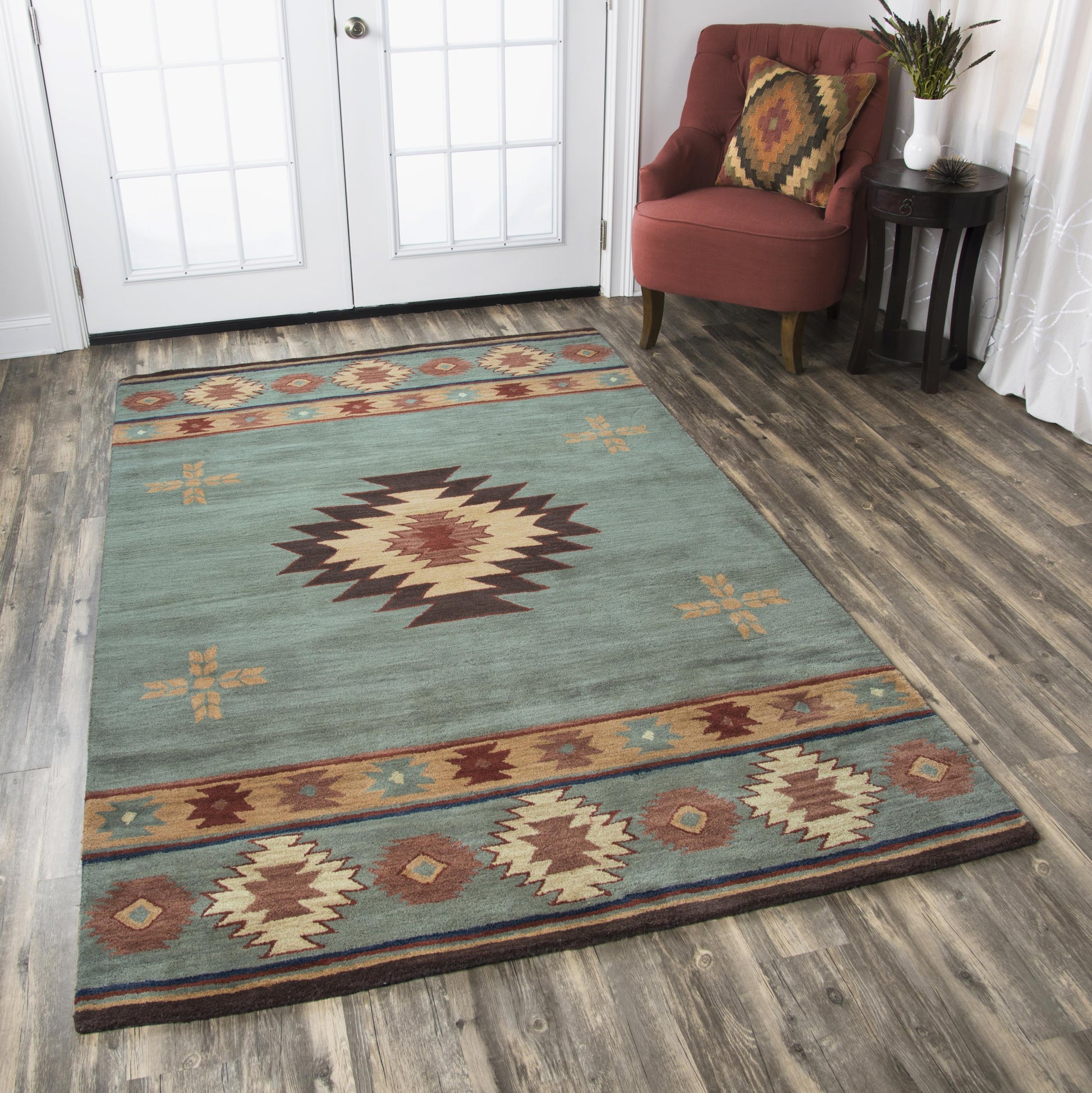 Southwest Rustic Lodge rug, 8' x 10'.