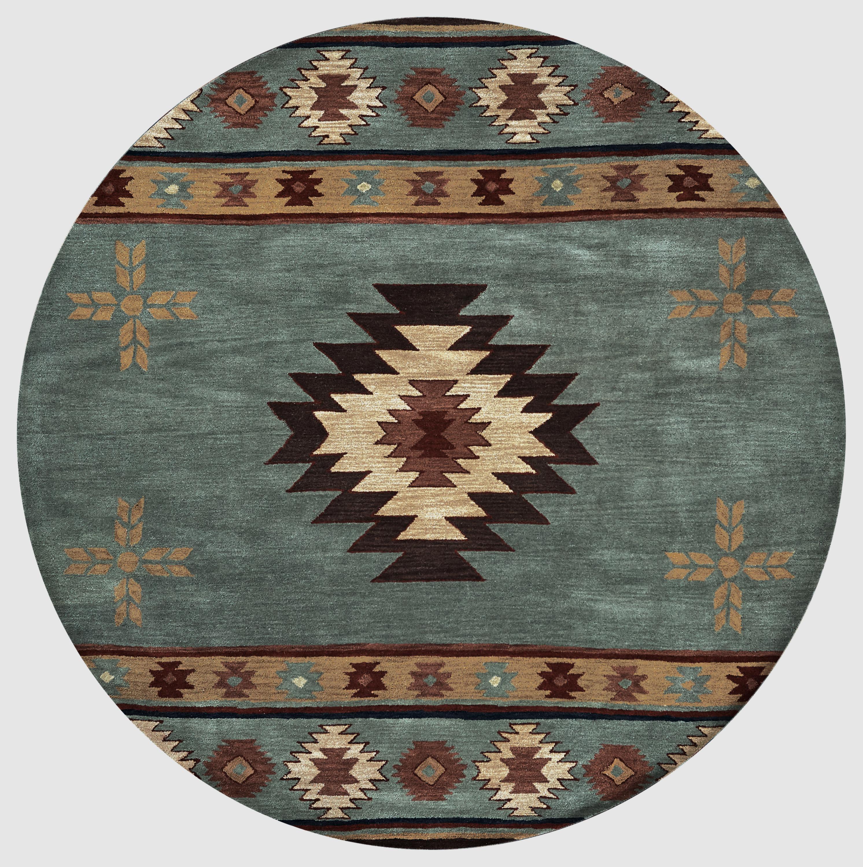 RIZZY HOME RUGS Southwest Rustic,Lodge 8' Round - SOWSU2008003008RD ...