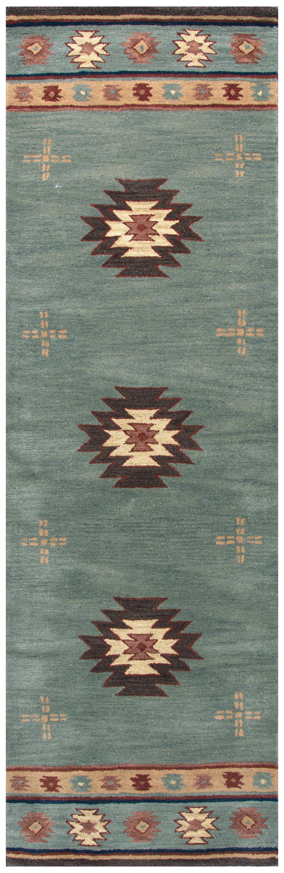 Southwest Rustic Lodge rug, 2' x 10'.