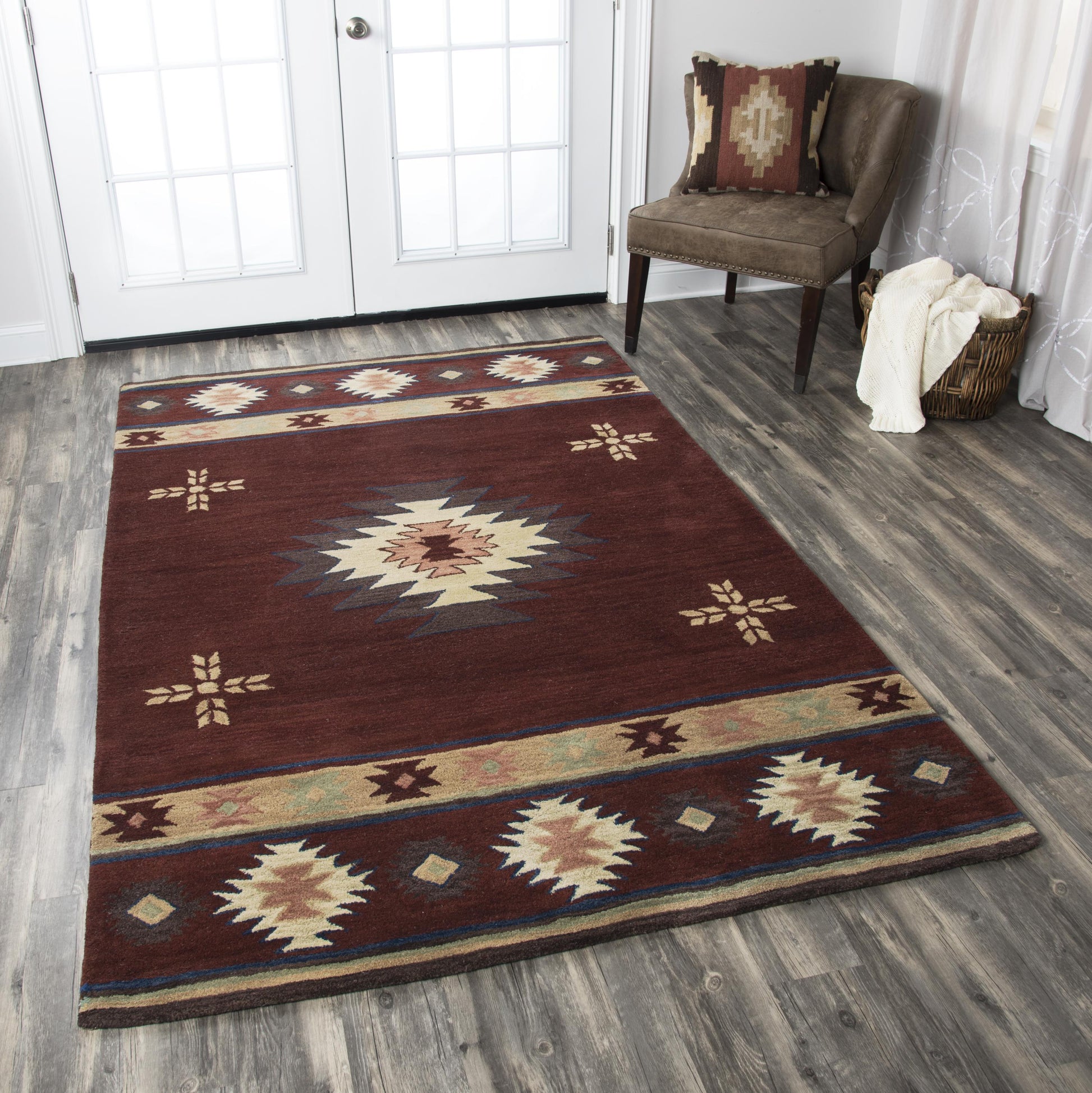 Southwest Rustic Lodge rug, 8' x 10'.