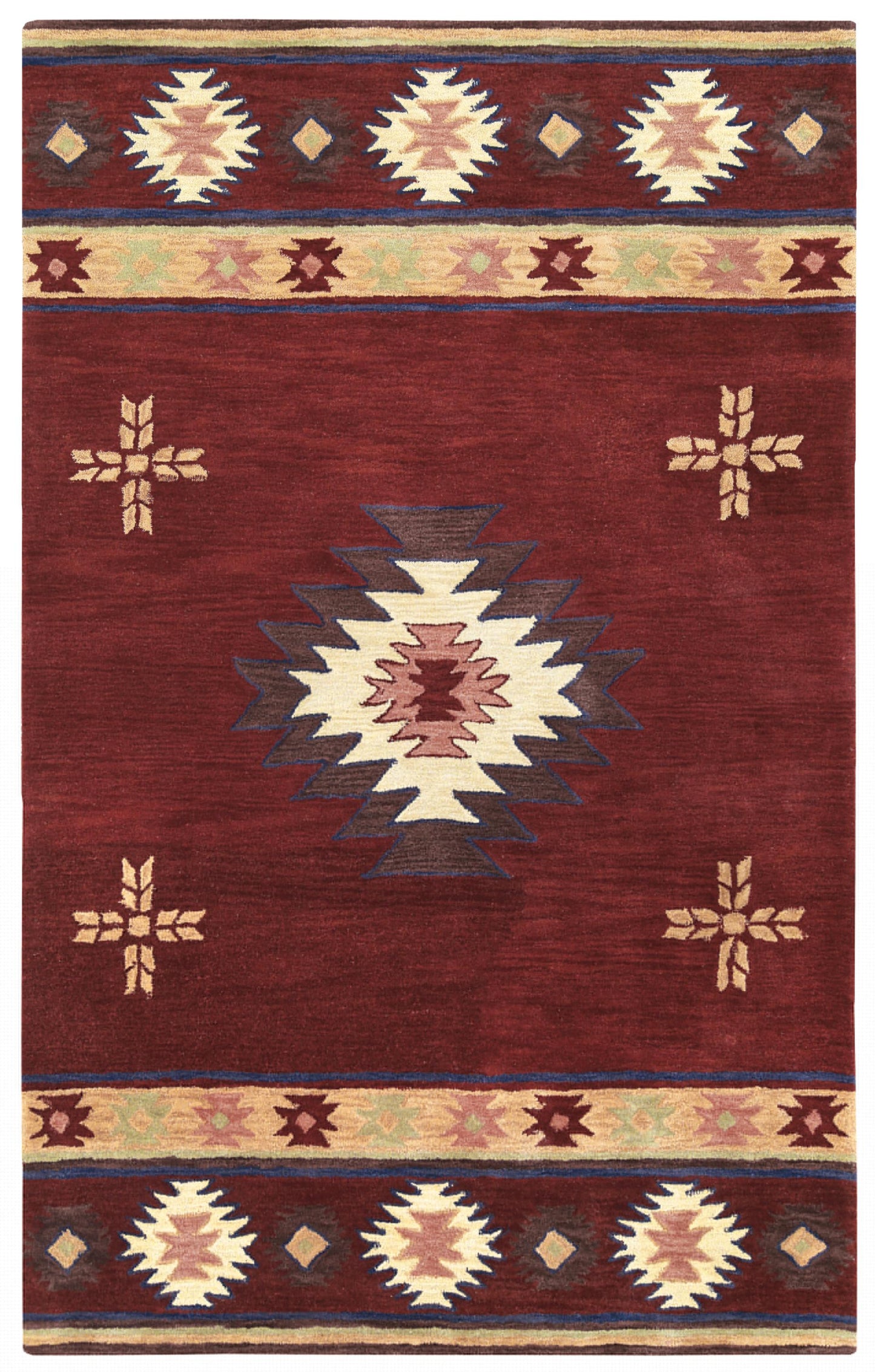 RIZZY HOME RUGS Southwest Rustic Lodge rug, 8' x 10'.