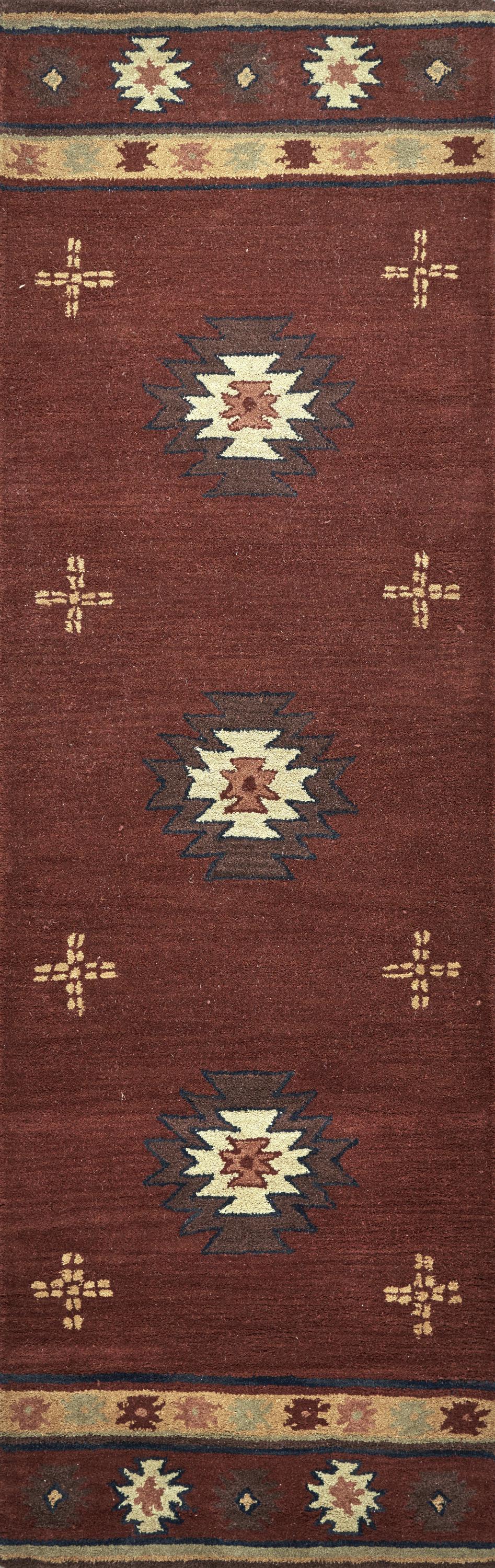 Southwest rustic lodge rug, 2' x 8' (SOWSU200900702608)