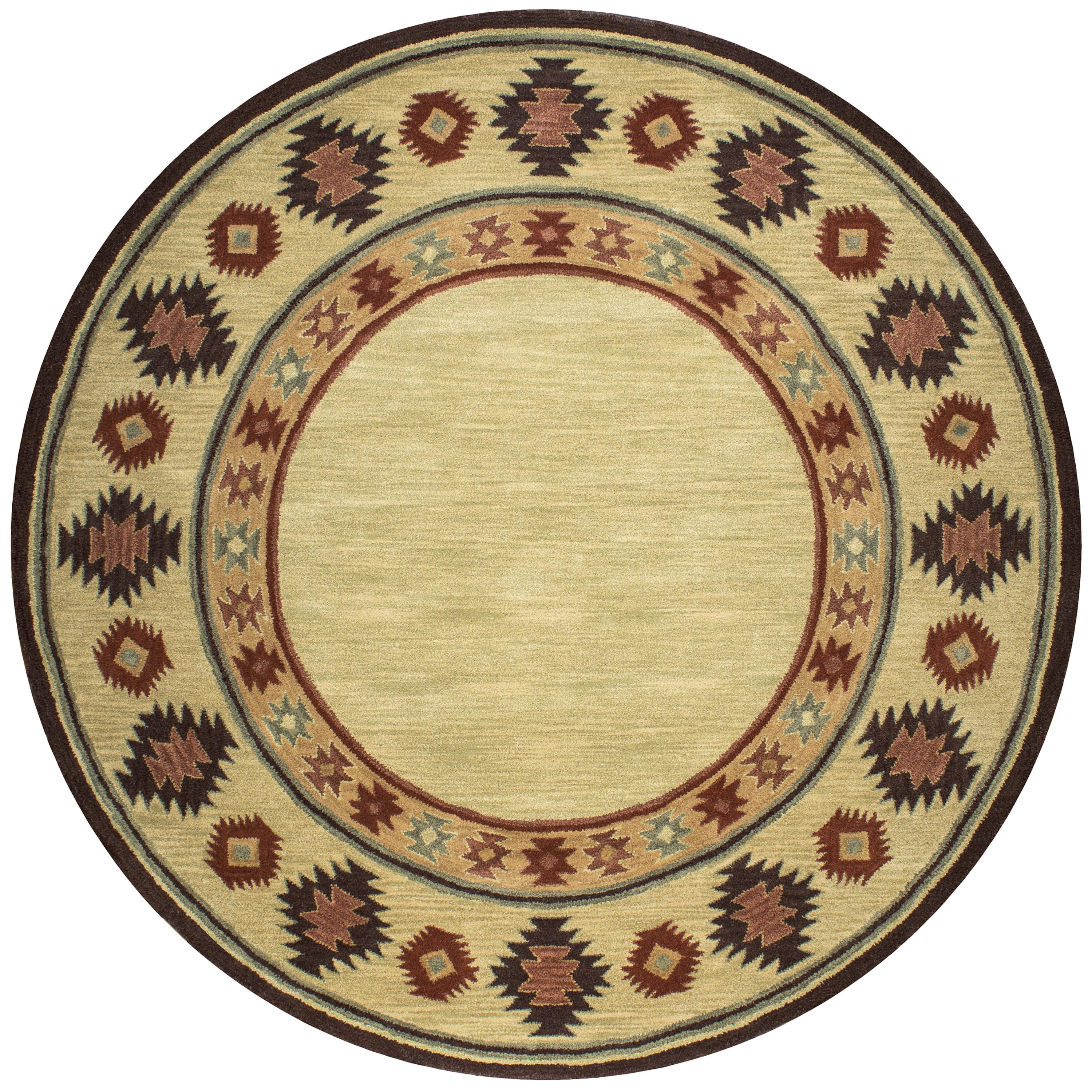 RIZZY HOME RUGS Southwest Rustic,Lodge 8' Round - SOWSU2015000408RD ...