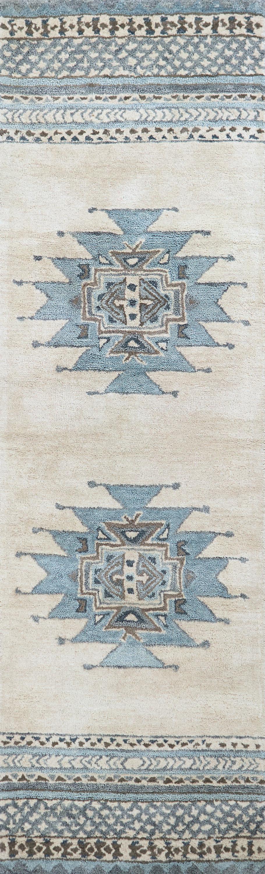 Southwest Rustic Lodge rug, 2' x 8' runner