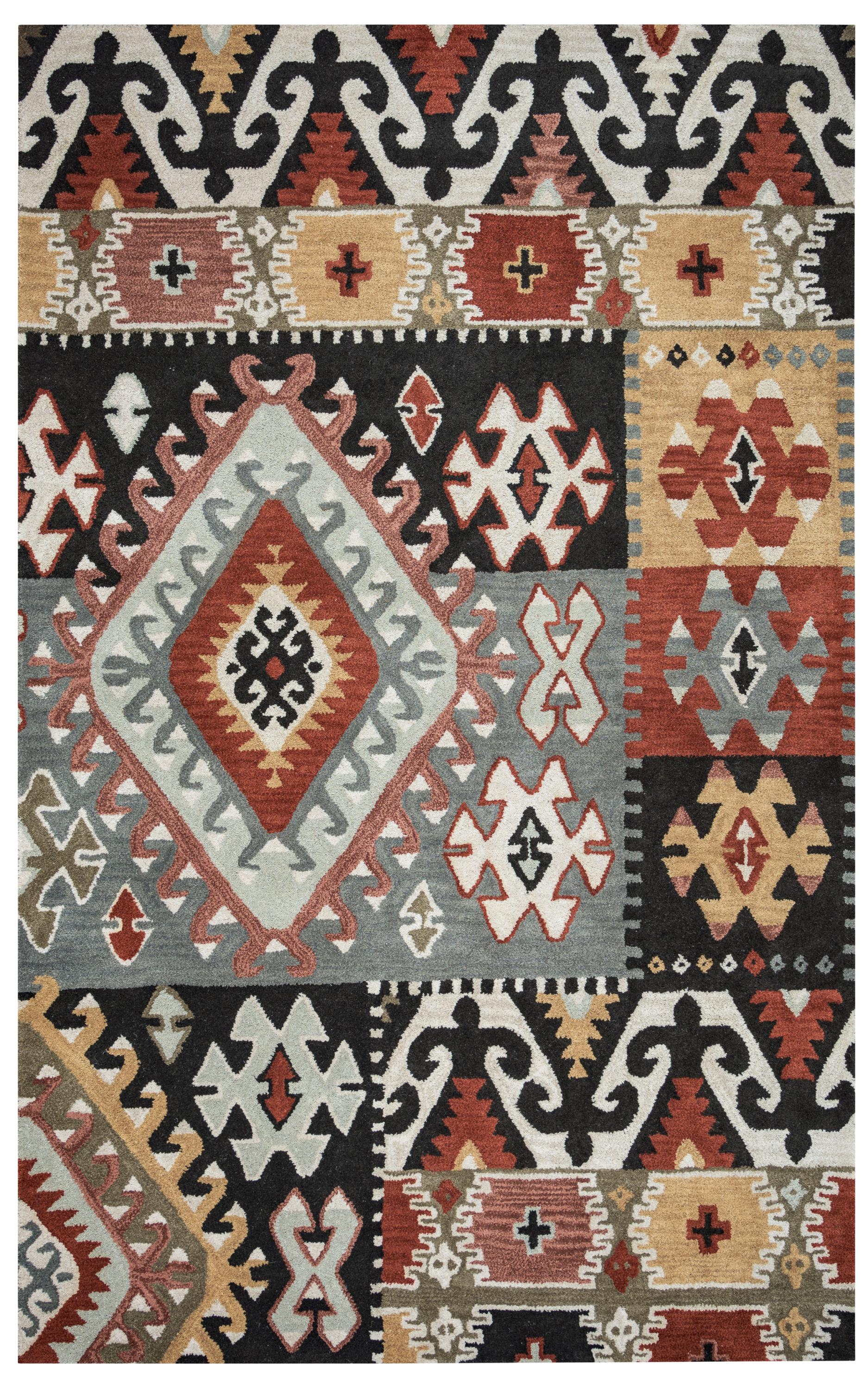 Southwest rustic lodge rug, 3' x 5'.