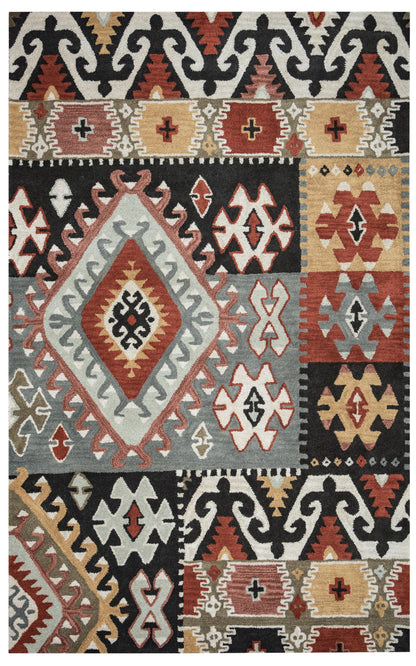 Southwest Rustic Lodge rug, 5' x 8'.