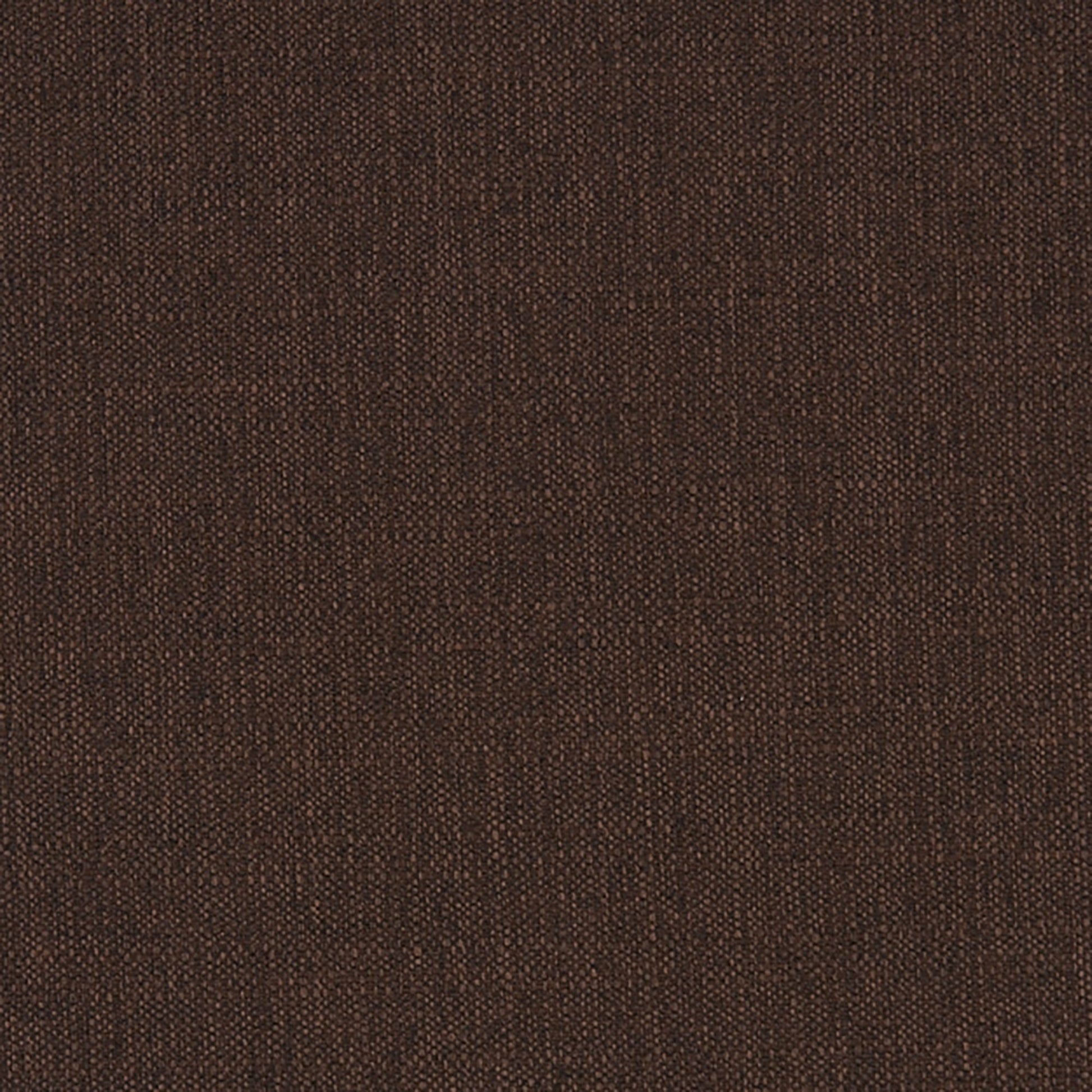 Plain brown woven fabric swatch with fine texture, upholstery style.