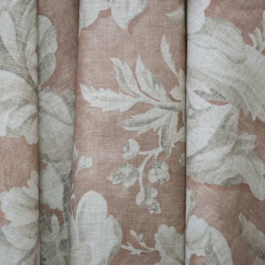 JF Fabrics JF Studio SUMMERLEA 42 Fabric Floral, Traditional Beige, Pink  Linen, Print - 9005242 SJ102