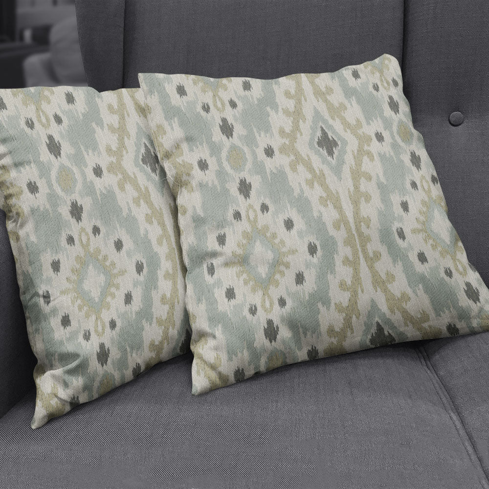 NICHOLASJOHN INC NJ-WHISTLER Celadon Ikat   Fabric - NJ25-3232