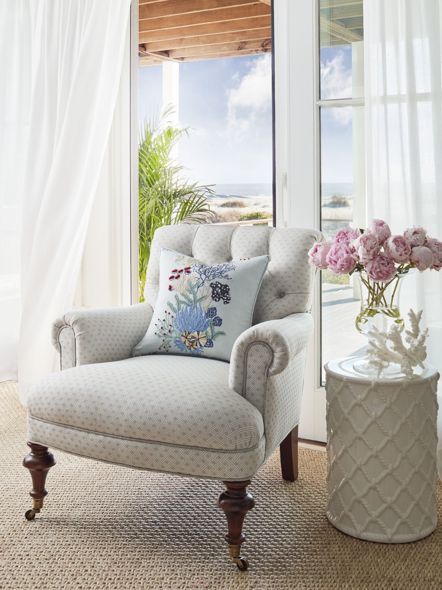 SCALAMANDRE  LAS VISTAS SHEER FABRIC WHITE   - SU 00010457 NEW SKU # SU04570001