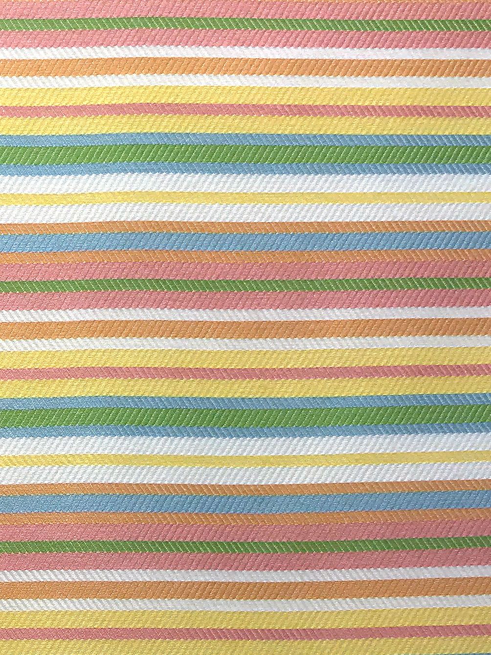 SCALAMANDRE  TORTOLA STRIPE FABRIC TUTTI FRUITI   - SU 00027839