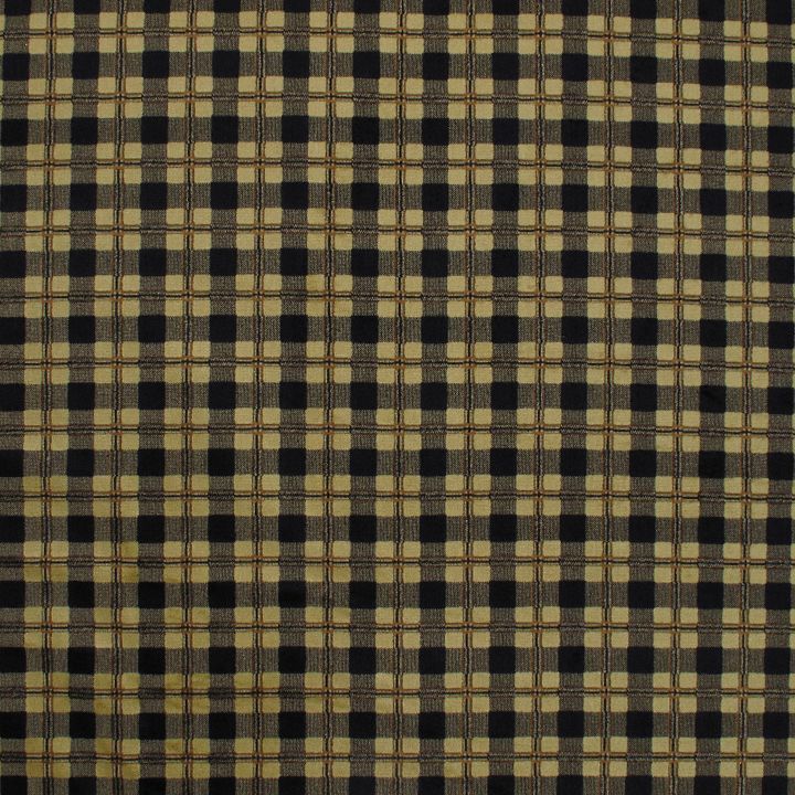 SCALAMANDRE OUTLET  FABRIC SAHARA PLAID  FABRIC BRONZE, BLACK   - SX 07820209