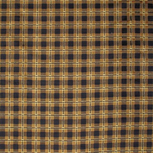 SCALAMANDRE OUTLET  FABRIC SAHARA PLAID  FABRIC BLACK, BRONZE   - SX 37820209