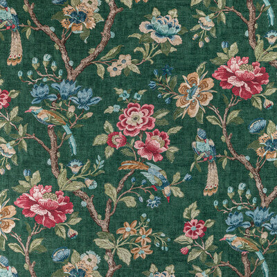 KRAVET COUTURE PRINT  GREEN,RED,RED   - SYMPHONY.319.0