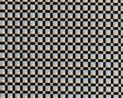 Harlequin Blocks Fabric Geometric Cornflower,Black Earth,Sketched   - HQN3133898
