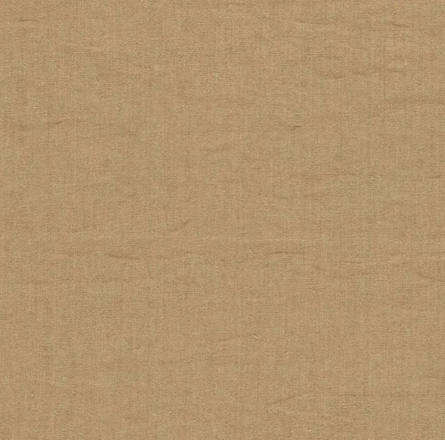 SANDERSON Rue Linen Fabric Plains , Textures Sepia   - DRLC237046