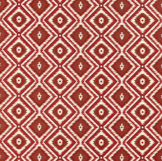 SANDERSON Kelim Fabric Geometric Madder   - DCAC236914