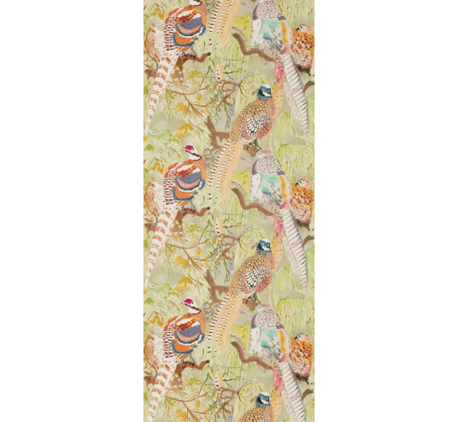 Mulberry Game Birds - Multi (FG085-Y101) Wallpaper