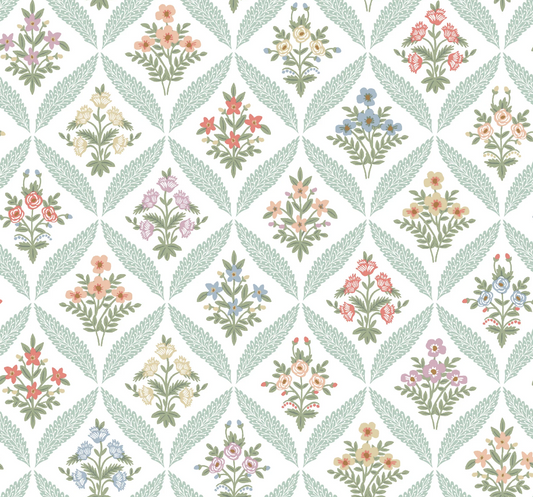 York Wallcoverings Rifle Paper Co. 3rd Edition Florals Estee Garden Pastel Multi   - RF7512