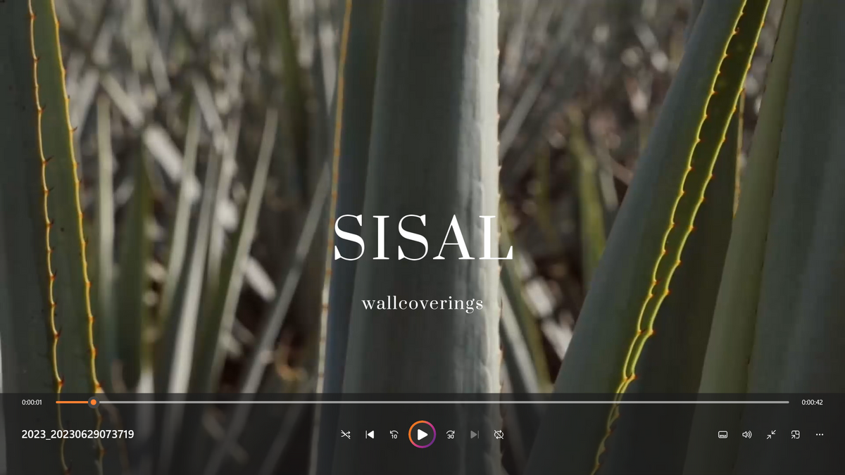 Load video: NicholasJohn Inc Sisal Wallcovering How it is made