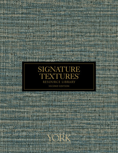 York Wallcoverings Signature Textures Resource Library Piedmont Bamboo Linen Wallpaper Modern Raised Prints Whites and Off-Whites   - SI20713