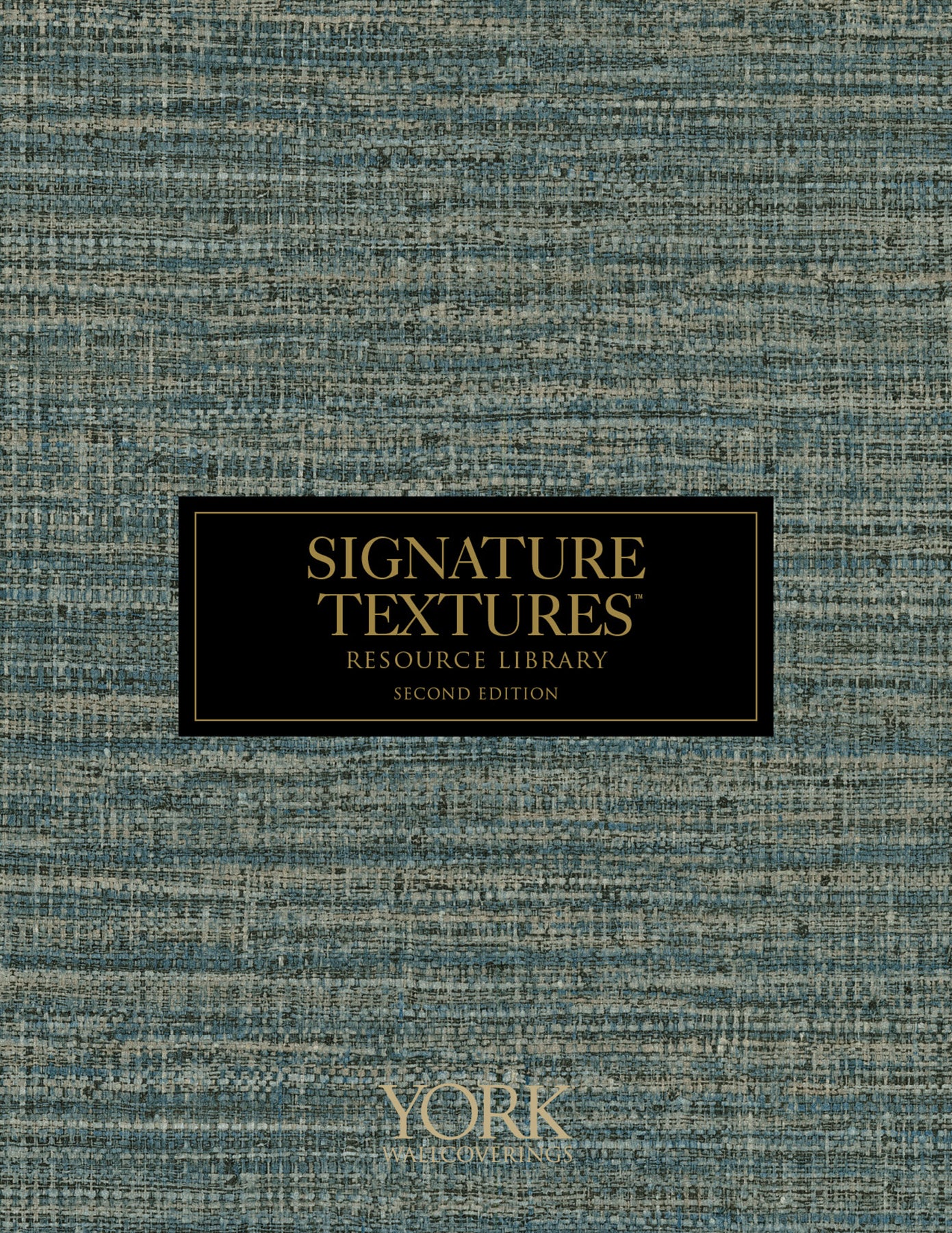 York Wallcoverings Signature Textures Resource Library Nuvola Weave Yellow Birch Wallpaper Traditional Textures Beiges   - SI20771