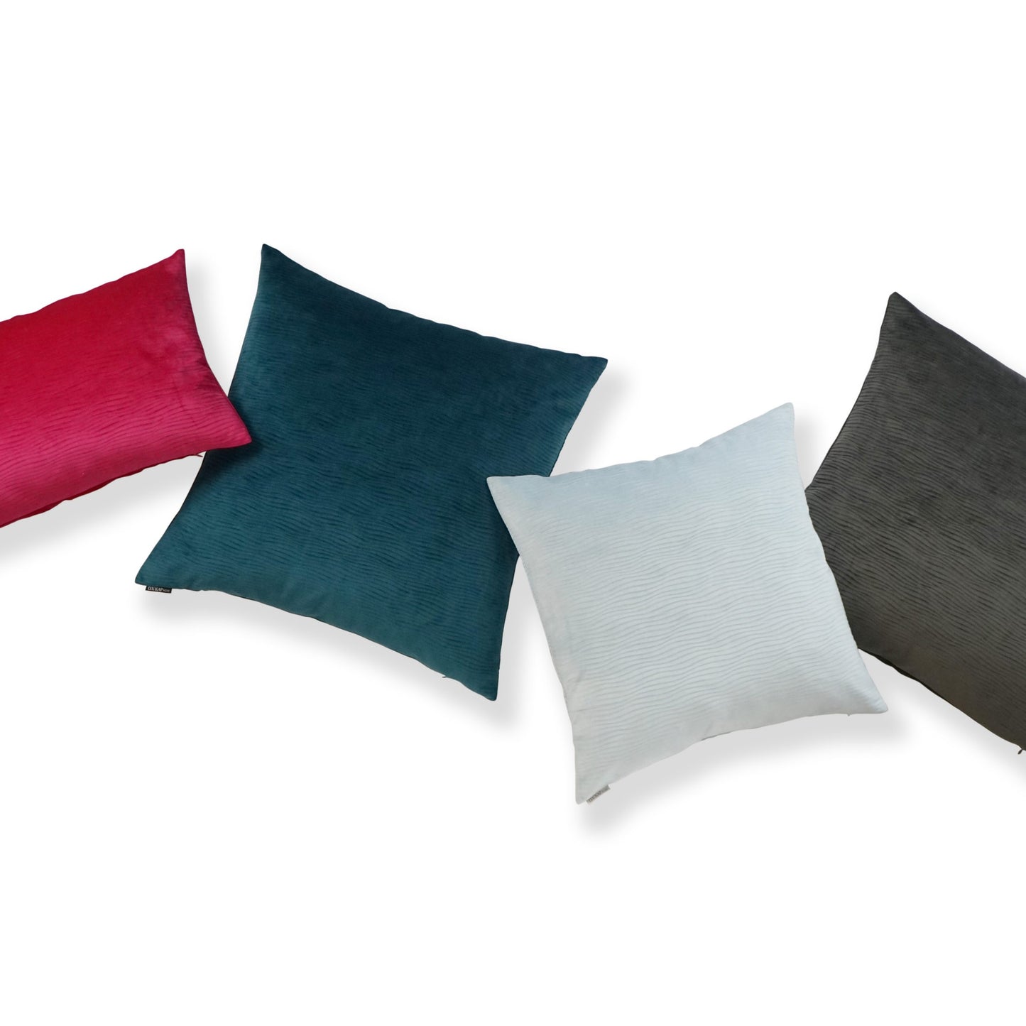 Seafoam solid 24" x 24" pillow with soft textured fabric.