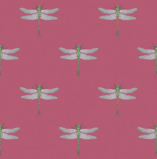 Seabrook Designs  Catalina  Animal Print Coastal Rose Pink, Green, Metallic Silver, , Black   - TA20301