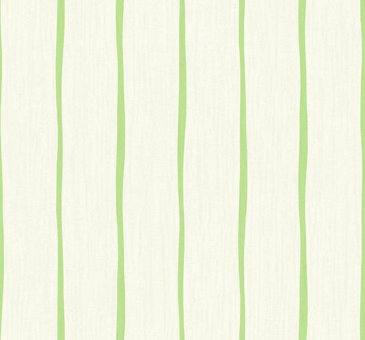 Seabrook Designs  Aruba Stripe Stripe Coastal Apple Green , Off-White   - TA21204