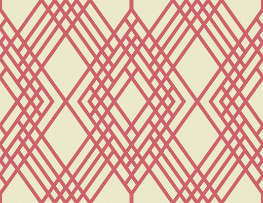 Seabrook Designs  Cayman Geometric Coastal Off-White , Rose   - TA21301