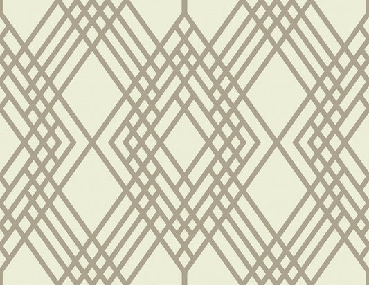 Seabrook Designs  Cayman Geometric Coastal Beige , Off-White   - TA21306
