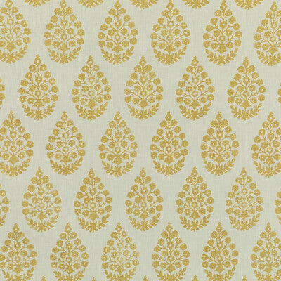 KRAVET BASICS PRINT PAISLEY WHITE,YELLOW,GOLD   - TAJPAISLEY.40.0