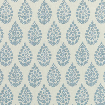 KRAVET BASICS PRINT PAISLEY WHITE,SPA,LIGHT BLUE   - TAJPAISLEY.5.0