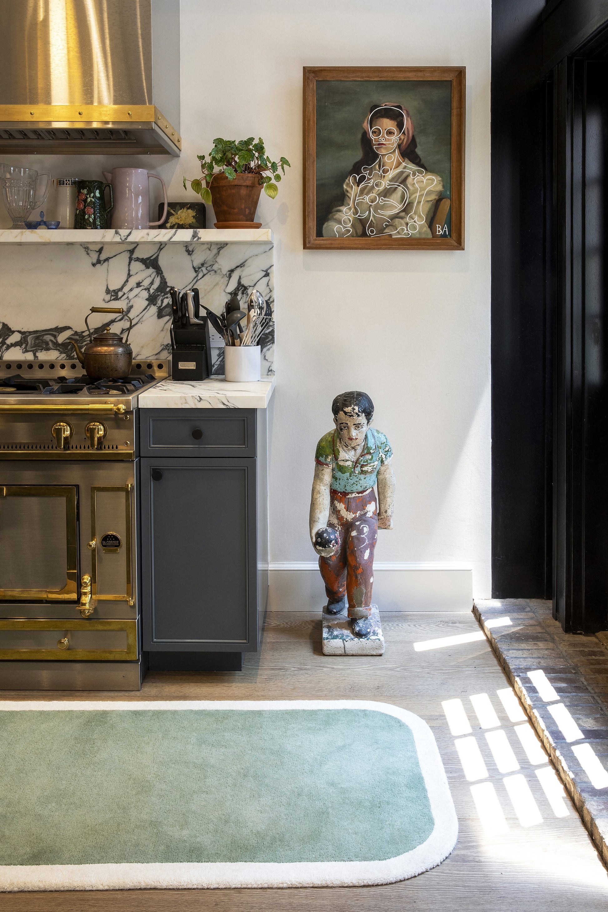 Mint rug runner