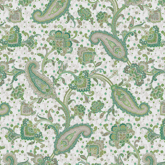 STOUT TEXTILES  MULTIPURPOSE,PRINT TRANSITIONAL,, PAISLEY JUNGLE   - TANN-1