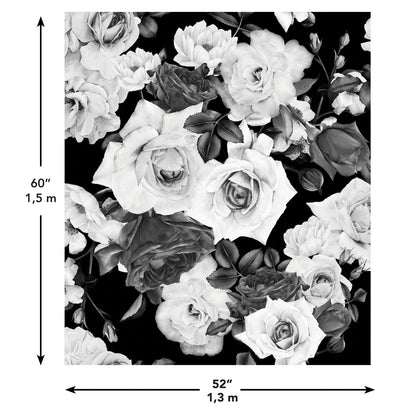 York Wallcoverings RoomMates Floral Tapestry Modern Botanical Blacks  Wallpaper - TAP4887LG