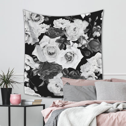 York Wallcoverings RoomMates Floral Tapestry Modern Botanical Blacks  Wallpaper - TAP4887LG