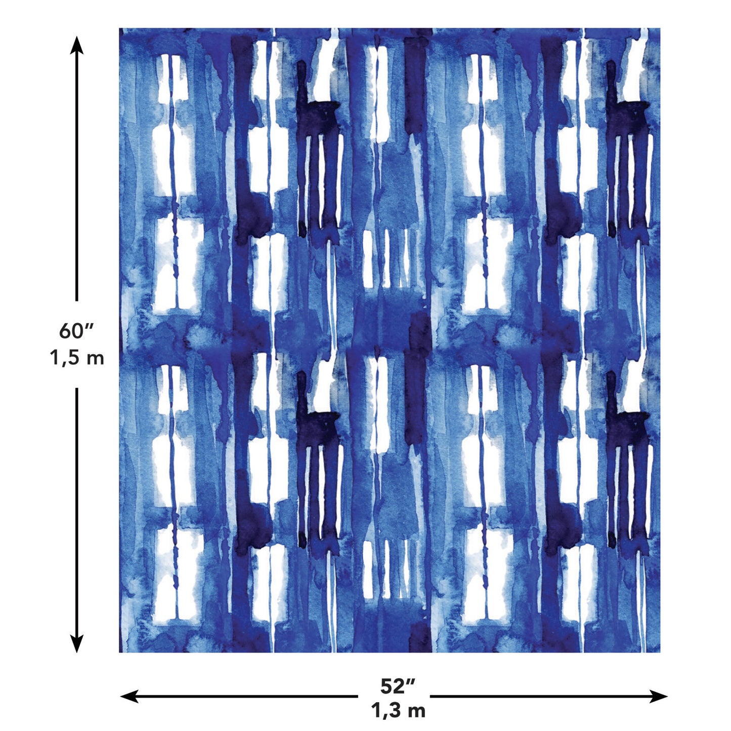 York Wallcoverings RoomMates Shibori Tapestry Transitional Abstract Blues  Wallpaper - TAP4888LG