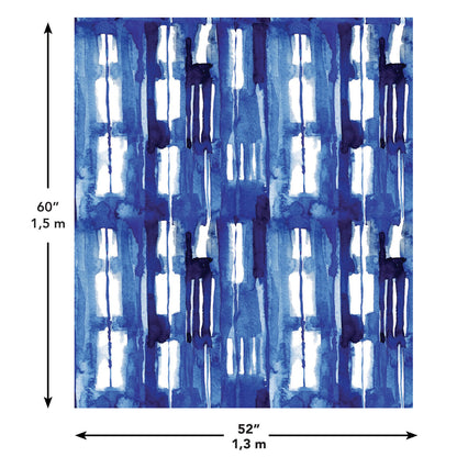 York Wallcoverings RoomMates Shibori Tapestry Transitional Abstract Blues  Wallpaper - TAP4888LG