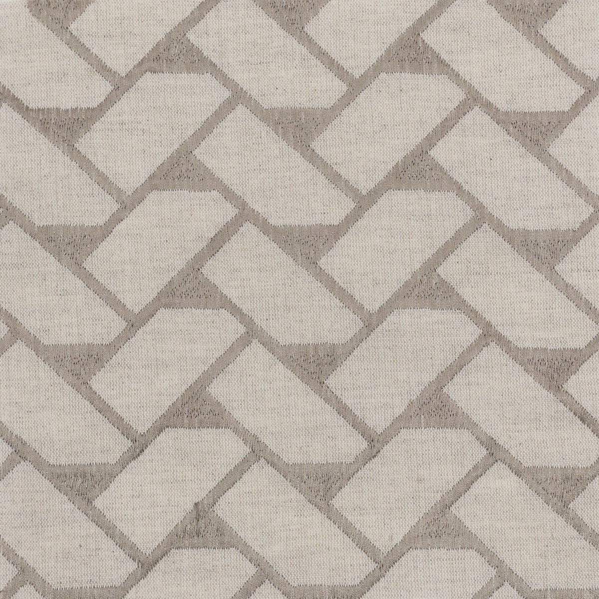 STOUT TEXTILES  DRAPERY,EMBROIDERIES TRANSITIONAL,, GEOMETRIC BRONZE   - TATT-2