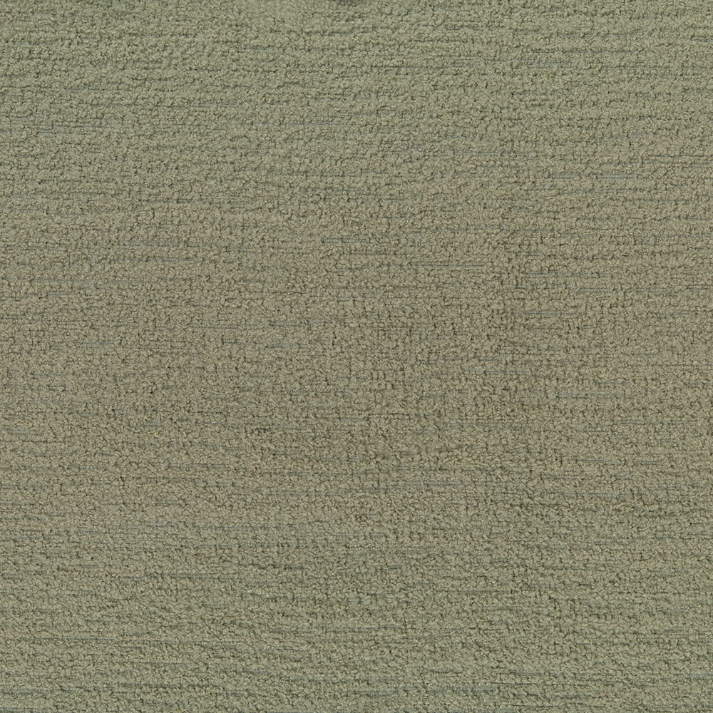 Sage solid upholstery fabric swatch with a soft looped weave.