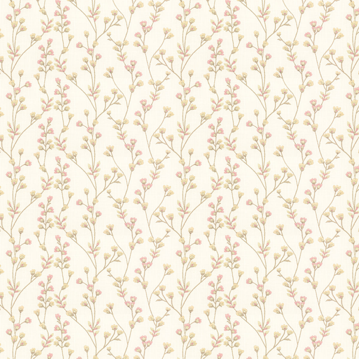 STOUT TEXTILES  MULTIPURPOSE,EMBROIDERIES TRADITIONAL, FLORAL PRIMROSE,TEAROSE   - TAVE-3
