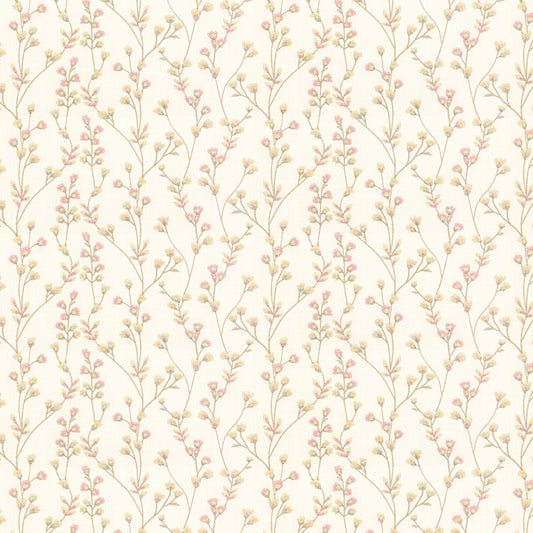 STOUT TEXTILES  MULTIPURPOSE,EMBROIDERIES TRADITIONAL, FLORAL PRIMROSE,TEAROSE   - TAVE-3