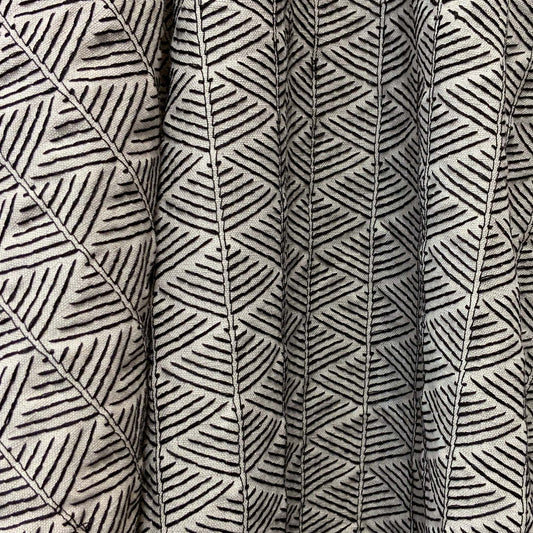 JF Fabrics JF Studio TAVERNA 98 Fabric Mini, Geometric Black, Beige, Taupe  Embroidery - 9006598 SJ102